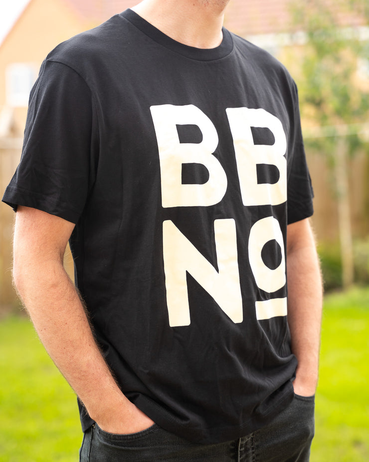 BBNo Large Print T-shirt (Unisex / BLACK)